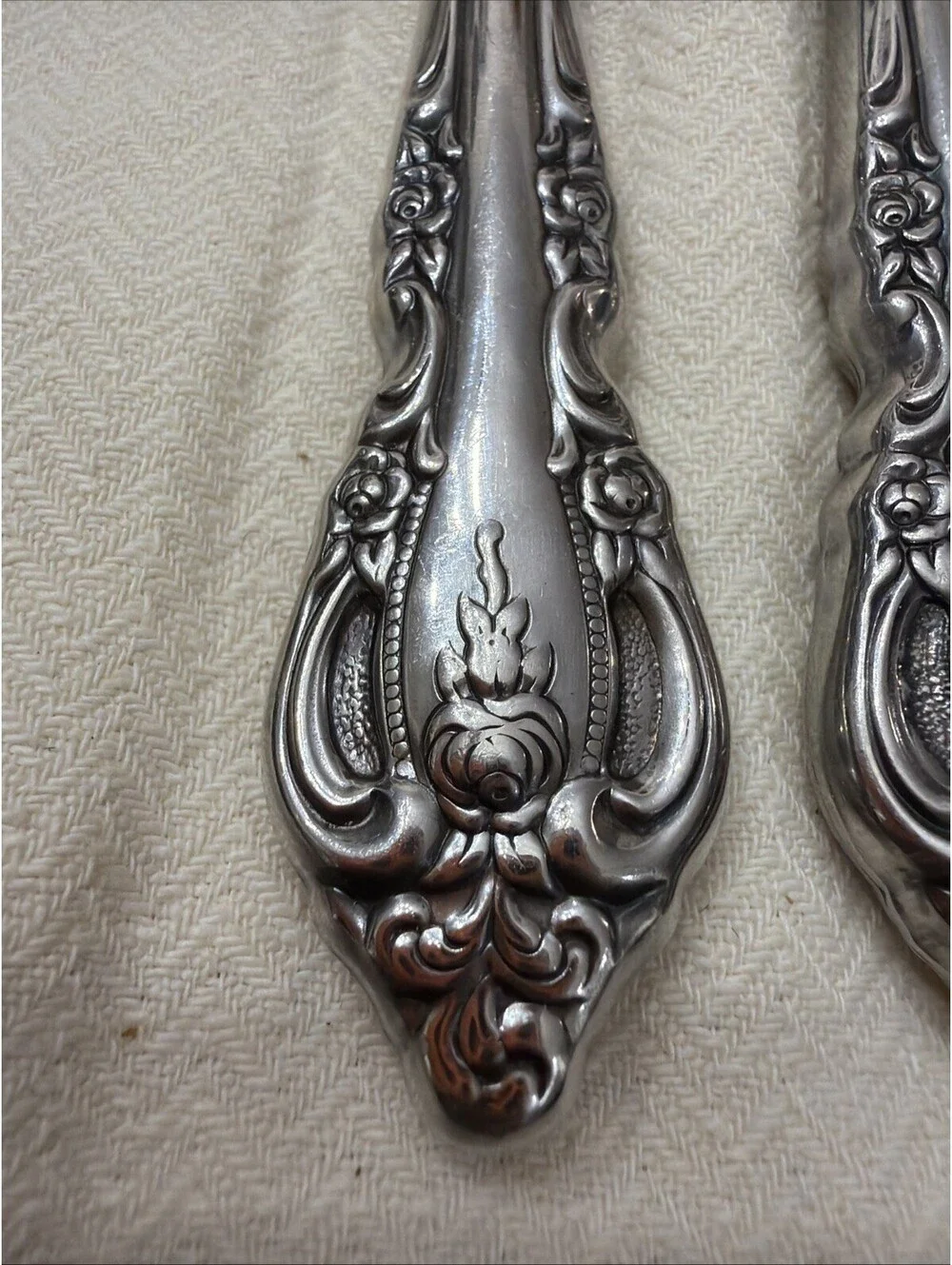Oneida Community Michelangelo Silver plated  Dinner Forks Set 6 Roses Cottage